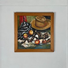 Still Life Painting, Acrylic on Board, SIgned Pauline Salmon