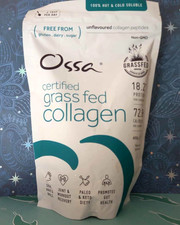 OSSA ORGANIC CERTIFIED GRASS FED COLLAGEN UNFLAVOURED COLLAGEN PEPTIDES 400G