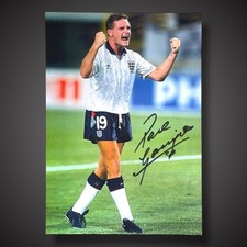 Paul Gascoigne Hand Signed England Football Photograph £29.99 With COA 12X16