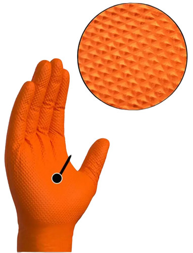 100 orange diamond nitrile - 100,
