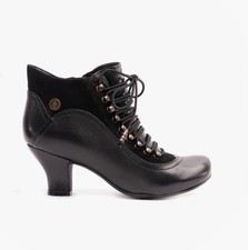 Hush Puppies VIVIANNA Womens Comfort Lace-Up Boots  -Black