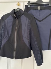 Marccain sports casual skirt and jacket suit navy & black  UK 10 size N2