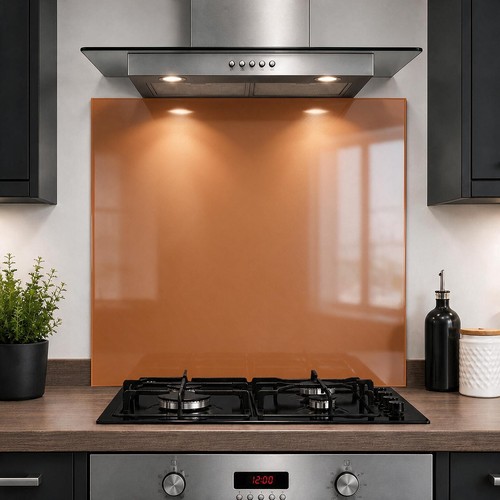 Copper glass splashback 6mm - splashback,