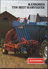 RANSOMES TIM Sugar Beet Harvester Brochure Leaflet