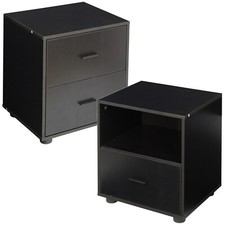 1 Or 2 Drawer Wooden Bedside