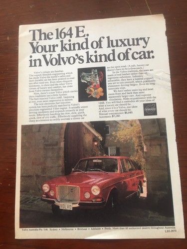 1974 volvo 164e sedan - volvo, aussie