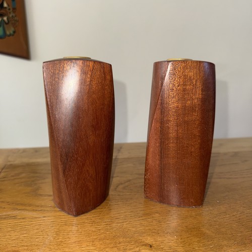 Wooden candle holder - wooden, set