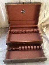 Wood Silverware Box lined