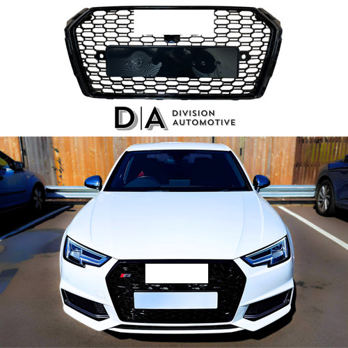 Gloss black honeycomb mesh rs4 - mesh,