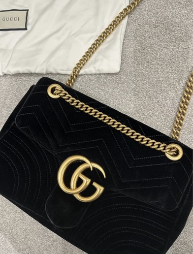 Gucci marmont bag black - gg,