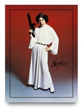 Carrie Fisher Signed Star Trek