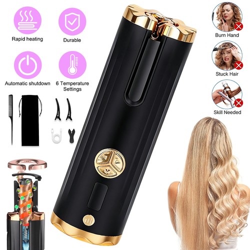 Cordless hair curler automatic - curler,