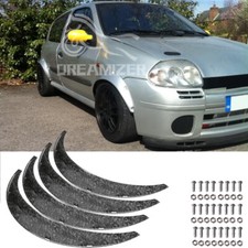 For Renault Clio Sport Flexible Fender Flares Wide Body Wheel Arches Mudguards