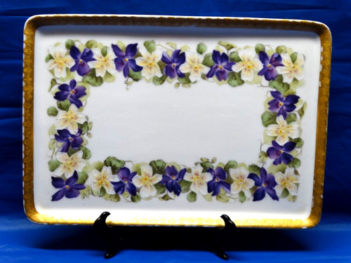 Antique v limoges vanity - v,