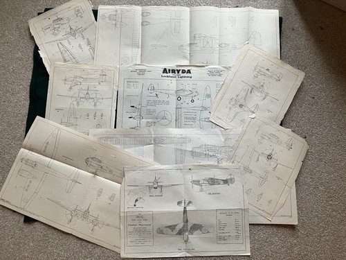 Vintage model plane plans - vintage,