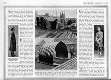 1916  Antique Print  Corrugated Steel Trench Covers Policewoman Petrice Hay (16)