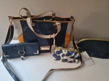 Tabitha Webb handbag, make up bags & purse set. Used - good condition