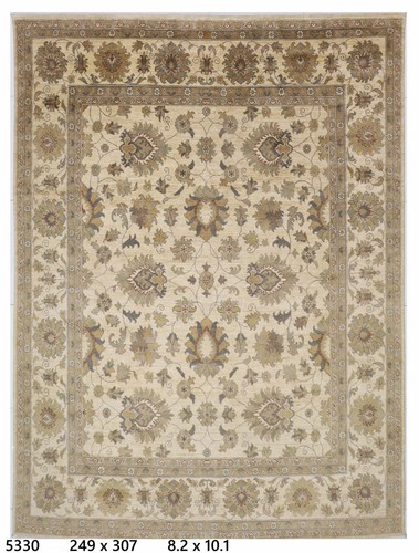 Floral beige area - 10,