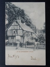 Leicester AN OLD LEICESTERSHIRE COTTAGE c1901 UB Postcard by Raphael Tuck