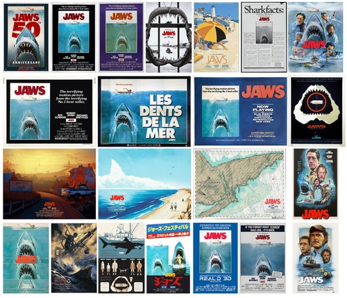 Jaws 1975 movie posters - posters, –