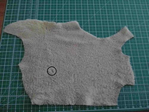 Off white grey curly - off, sheepskin