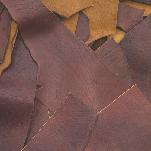 Bison leather scrap - bison,