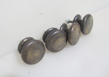 Victorian Wooden Dresser Knobs Chest  Drawer Handles Pulls Wood Old Antique x4