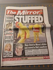 The Mirror April 4 1997 newspaper stuffed john major tories mccririck escort si