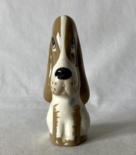 Vintage STUDIO SZEILER England Hand Painted Ceramic ~9cm Sad Sam Dog Figurine