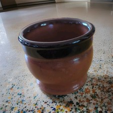 Mediterranean Terracotta Vintage Pot Small Baking Dish & Table Decor Glazed LNC