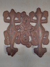 Lizard Coat Hooks Floral Wooden Hand Carved Wall Hooks Lizard Gecko  VTG 