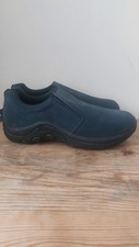 SHOE TAYLOR LADYS VELVET NAVY SLIP ON BRAND NEW SIZE 6