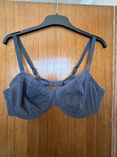 Dark grey mesh - grey, bra