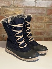 Quechua Decathlon Women's X-Warm Lacet Blue Hiking Winter Snow Boots UK 6.5