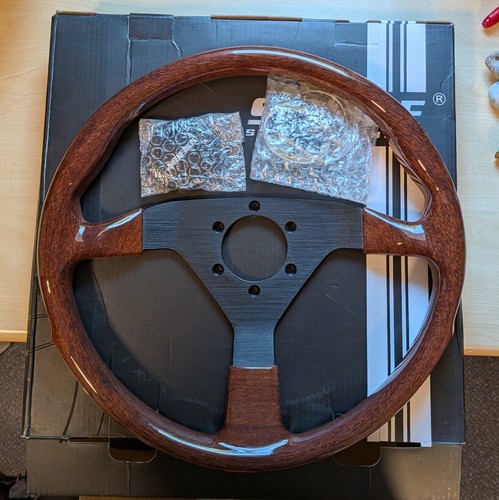 Wooden sibeike steering wheel - sibeike,