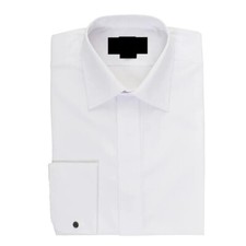 Mens & Page Boys White STD Collar Wedding Evening Formal Dress Shirt - BARGAIN