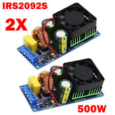 2pack IRS2092S 500W Mono Channel Digital Amplifier Class D HIFI Power Amp Boards