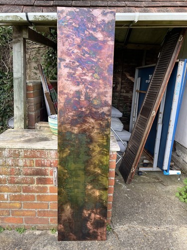 Vertical distressed copper - vertical,