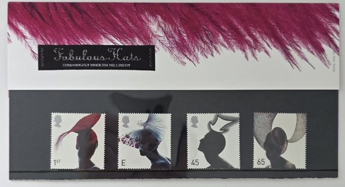 2001 royal mail fabulous hats - royal,