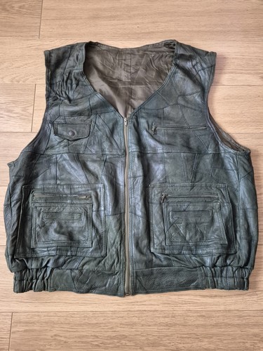 Vintage green black patchwork - vintage,