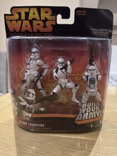 Star Wars Revenge Of The Sith Deluxe Figure Pack Clone Trooper Blue Sealed