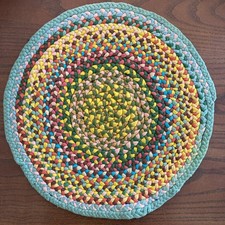 Vintage Hand Braided Small Rag