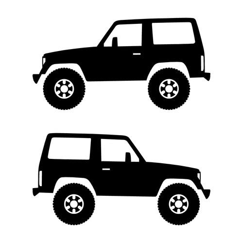 Set car decal stickers - 2,