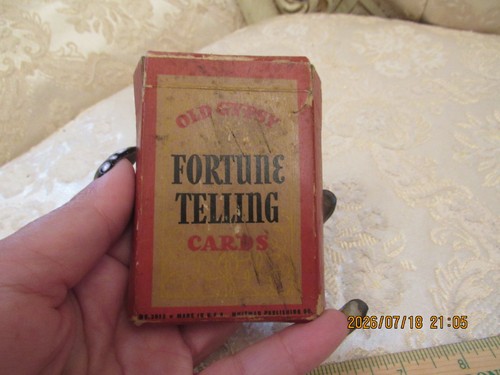 Vtg whitman old gypsy fortune - old,