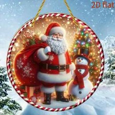 Large Father Christmas / Santa Design Suncatcher / Hanging Window Ornament Gift