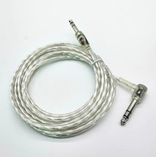 10 ft Silver Clear Transparent Dual Trigger Cable for Roland Alesis Drum 10ft