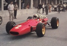 CHRIS AMON FERRARI 312 MONZA F1 GP 1967 ORIGINAL AR POSTCARD CARD PHOTOGRAPH