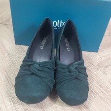 Hotter Amethyst Green Suede