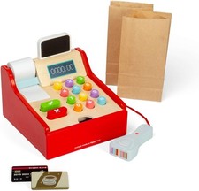 Wooden Shopping Cash Register