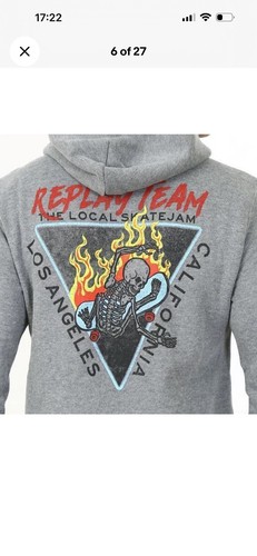 Men large replay hoodie - men’s,